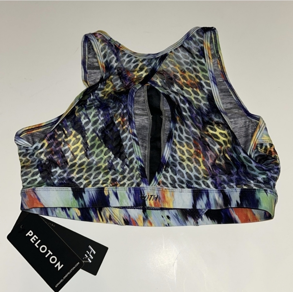 NWT WITH Women’s High Neck Peloton Bra 2.0 Composite Color. - Picture 2 of 3